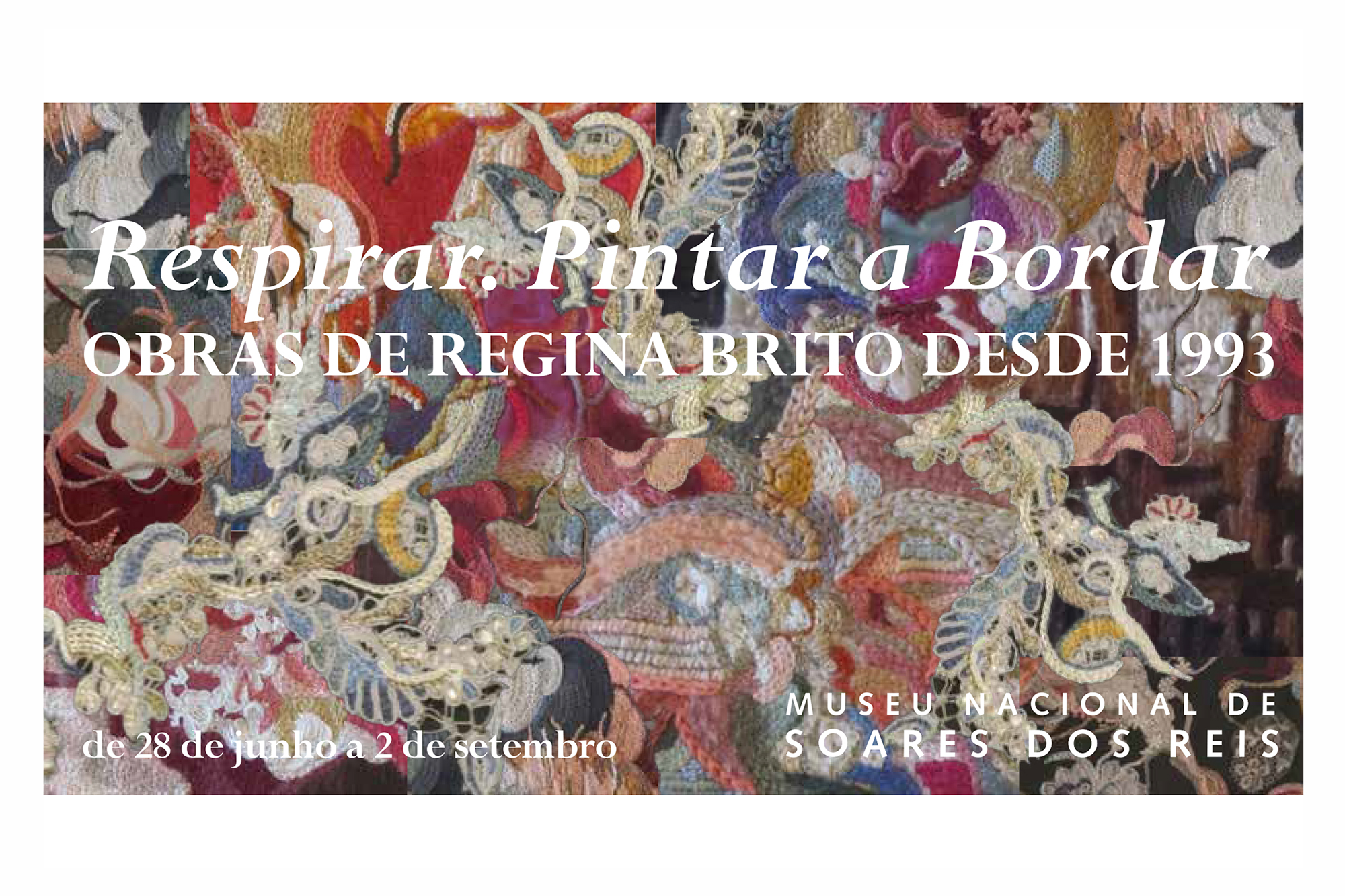 Respirar. Pintar a Bordar. Obras de Regina Brito