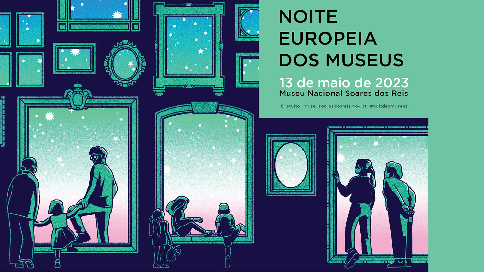 Cartaz da Noite Europeia dos Museus 2023