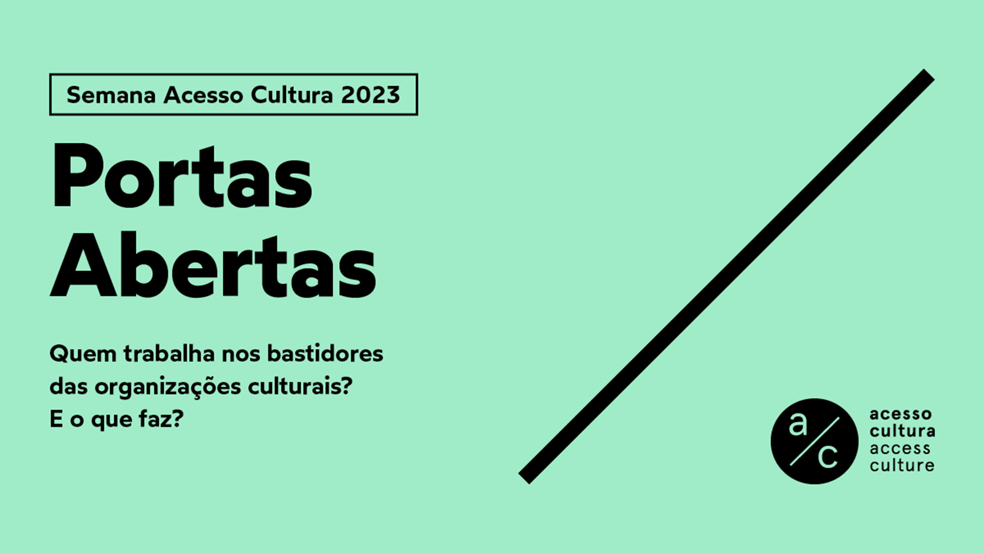 Cartaz da Semana Acesso Cultura 2023