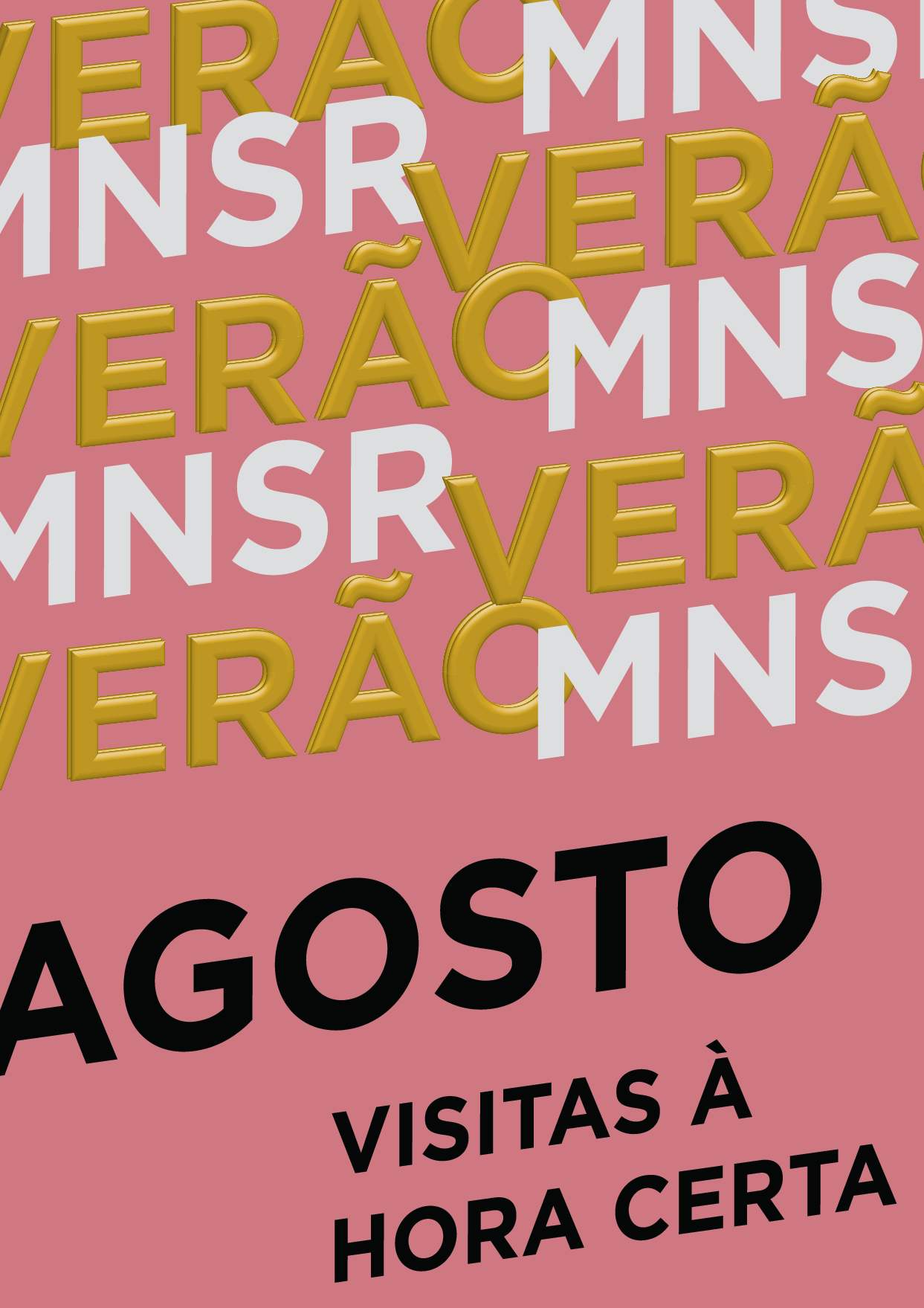 cartaz do programa de verão 2023 - visitas à hora certa de agosto