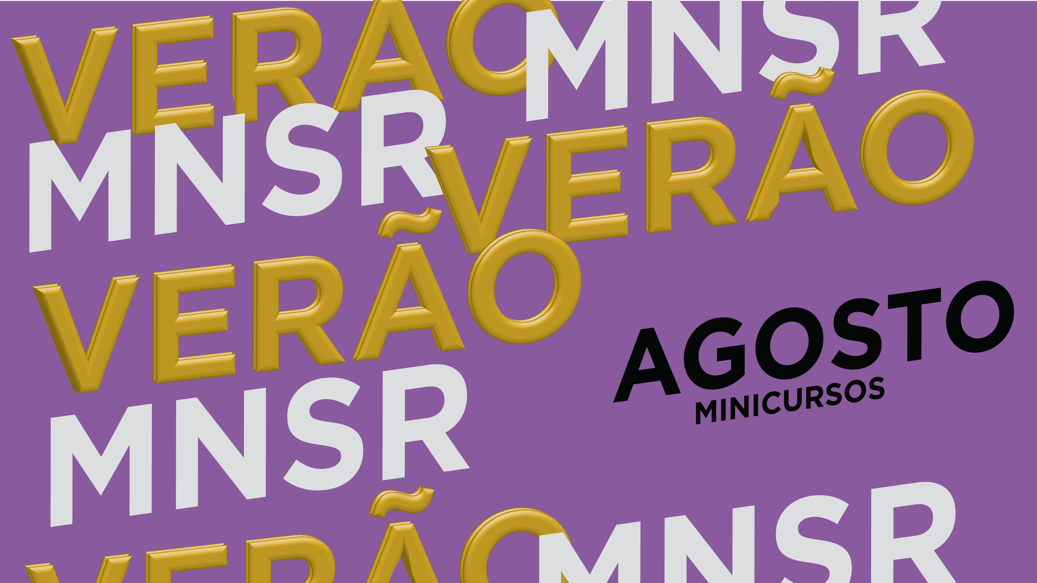 cartaz do programa de verão 2023 - minicursos