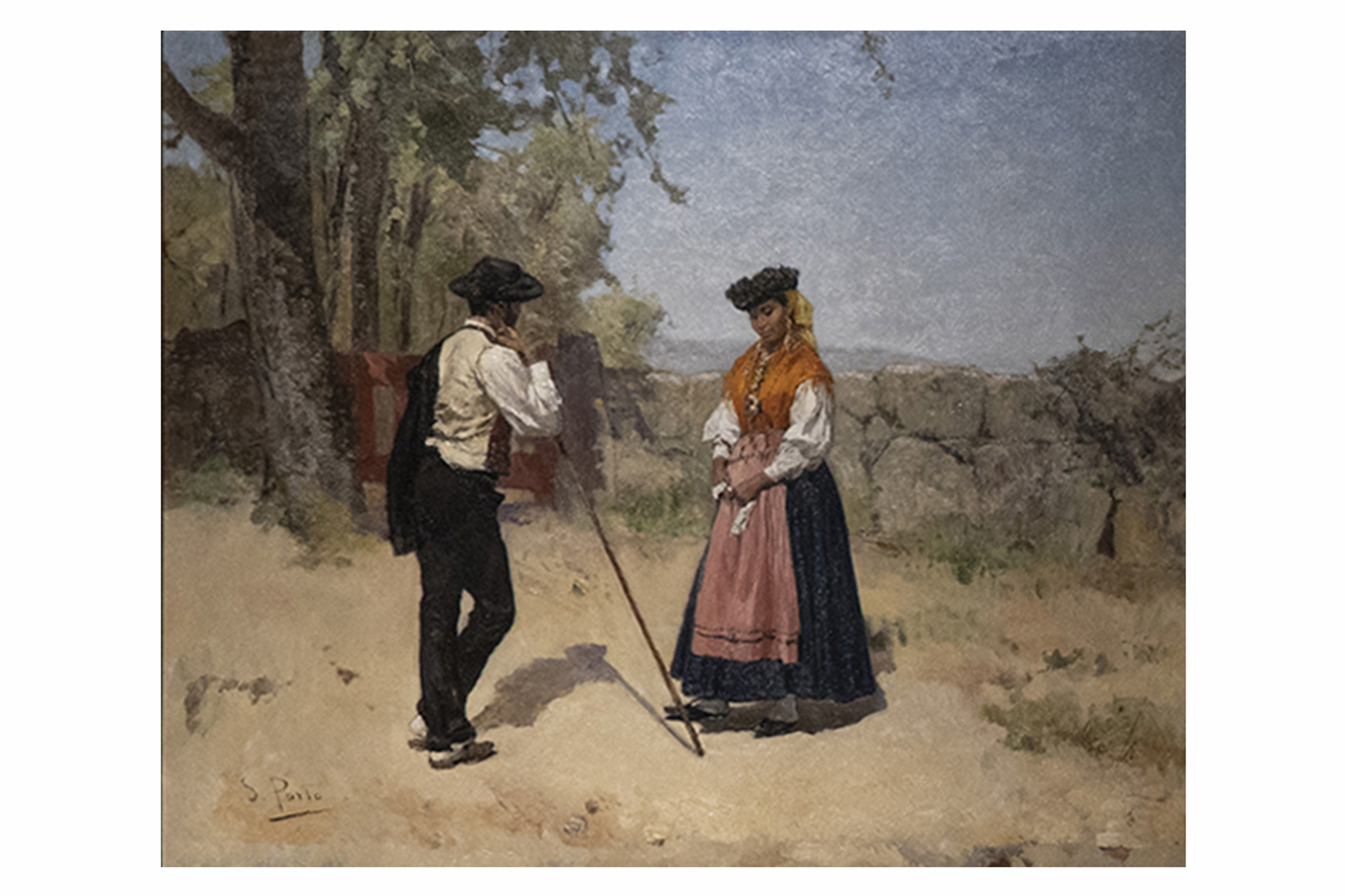 Pintura Amor na Aldeia de Silva Porto