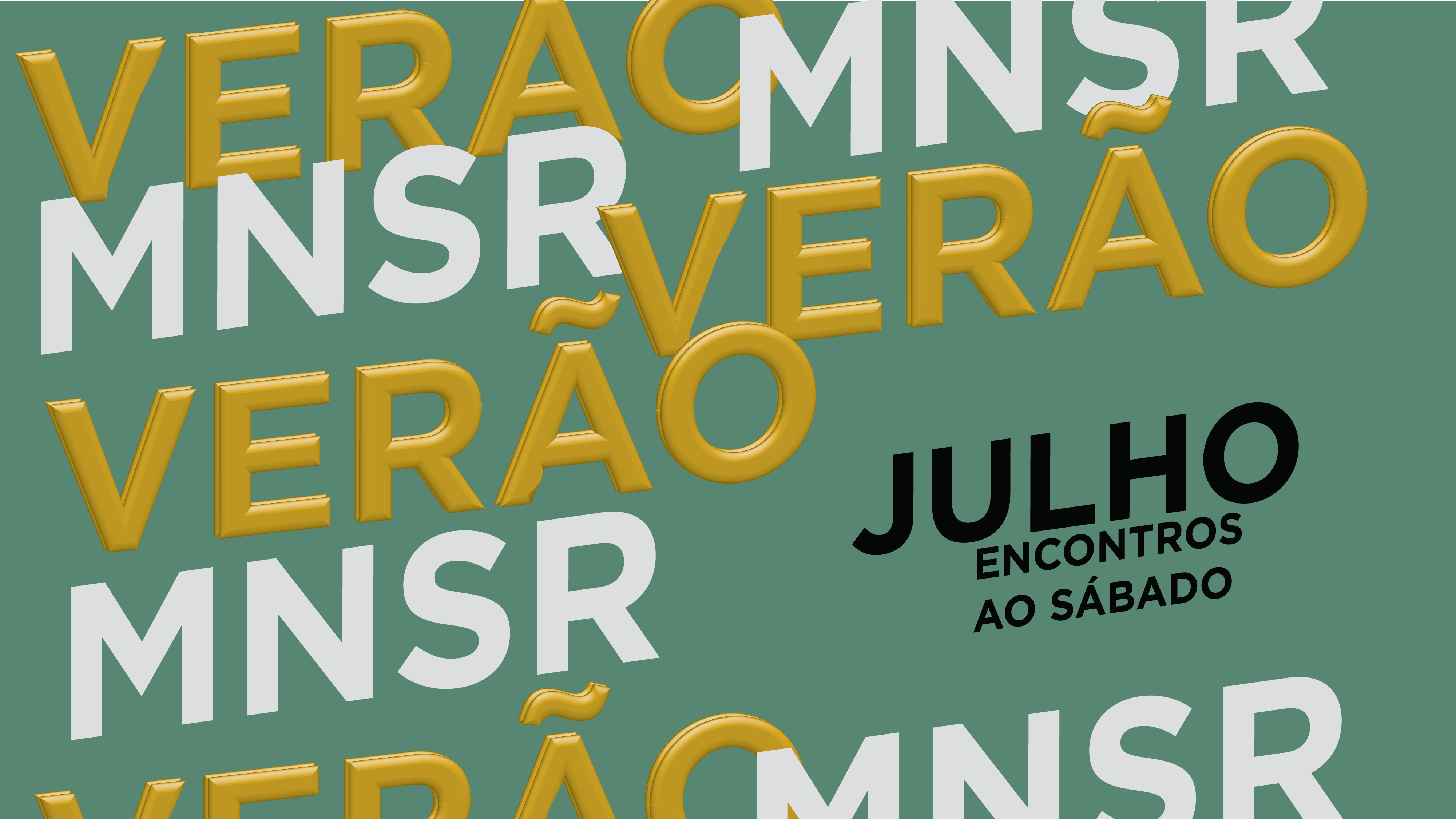 cartaz do programa de verão 2023 - encontros ao sábado em julho