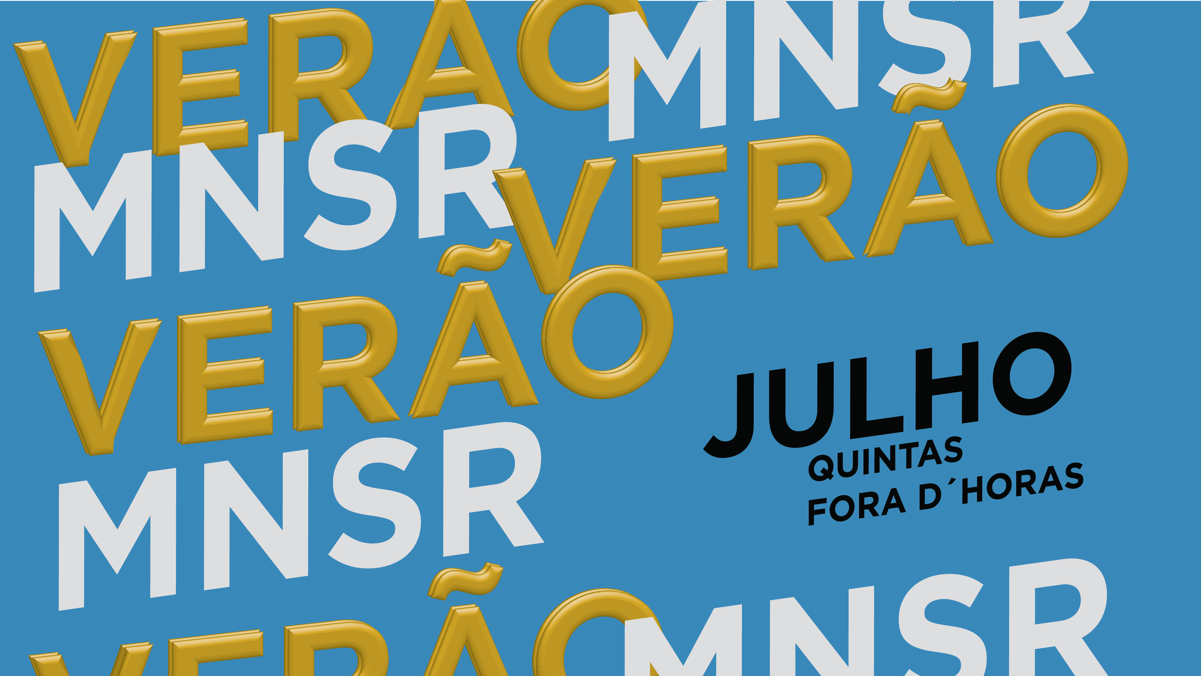 cartaz do programa de verão 2023 - quintas fora d'horas julho