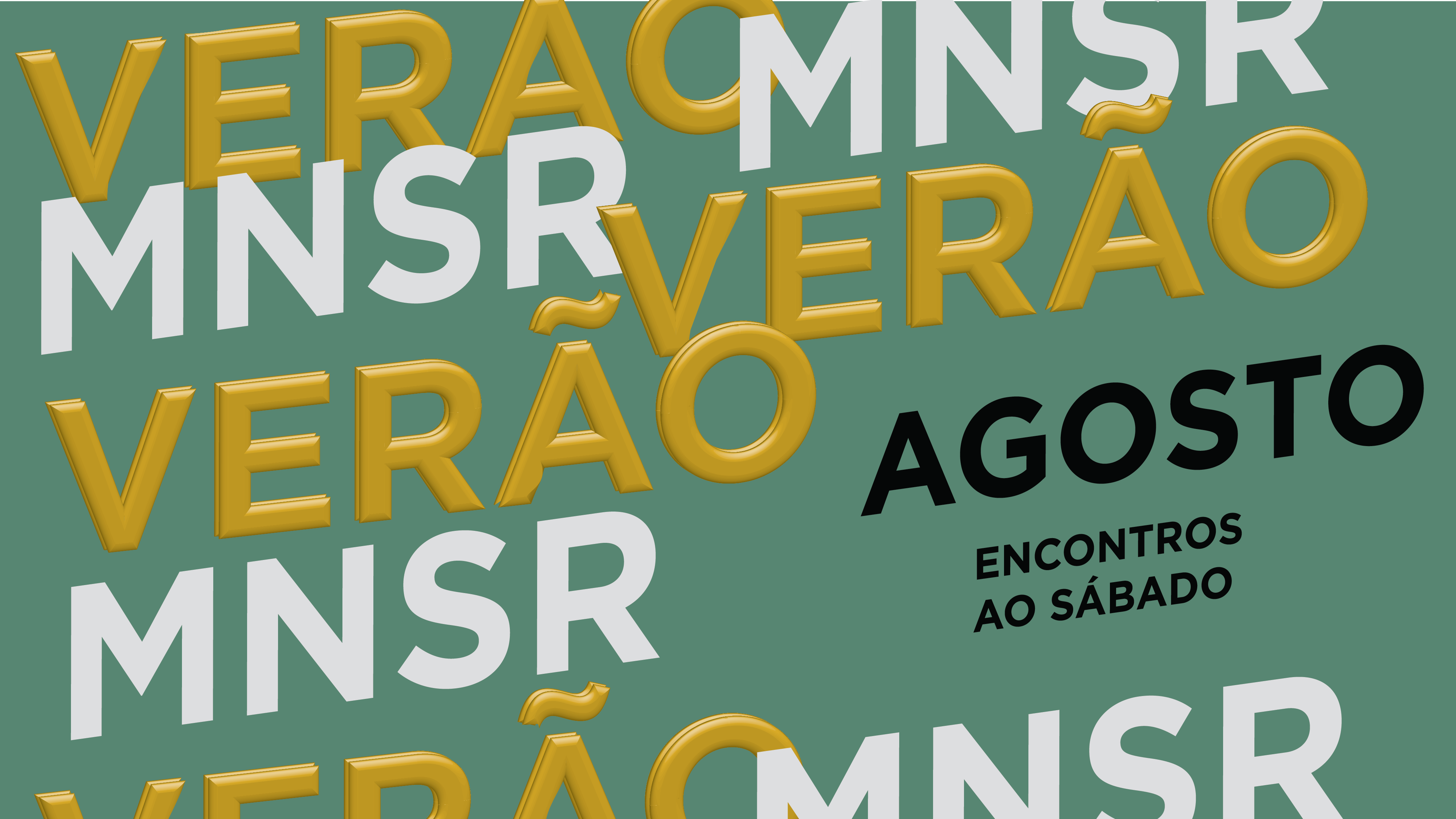 cartaz do programa de verão 2023 - encontros ao sábado em agosto