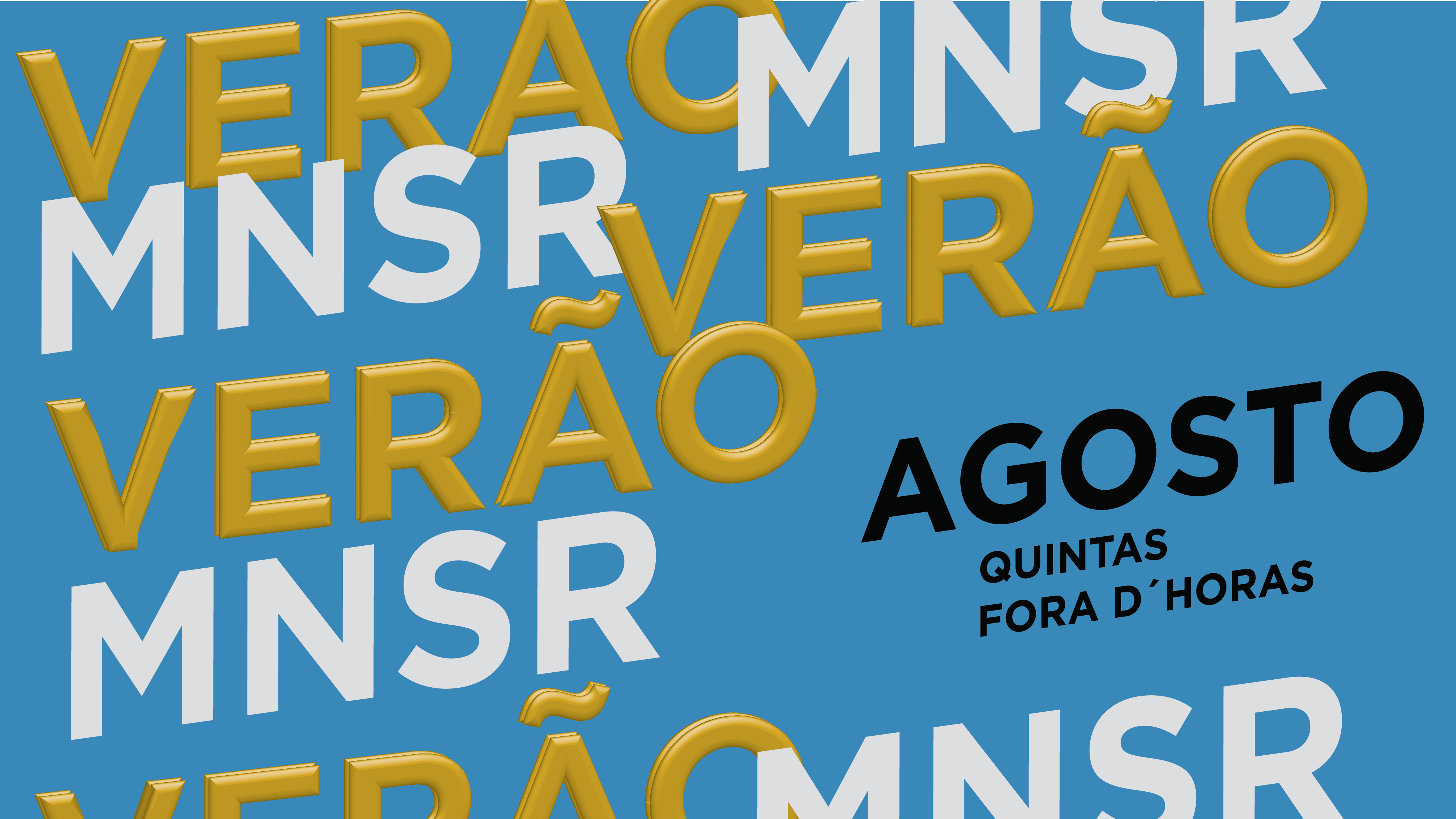 cartaz do programa de verão 2023 - quintas fora d'horas agosto