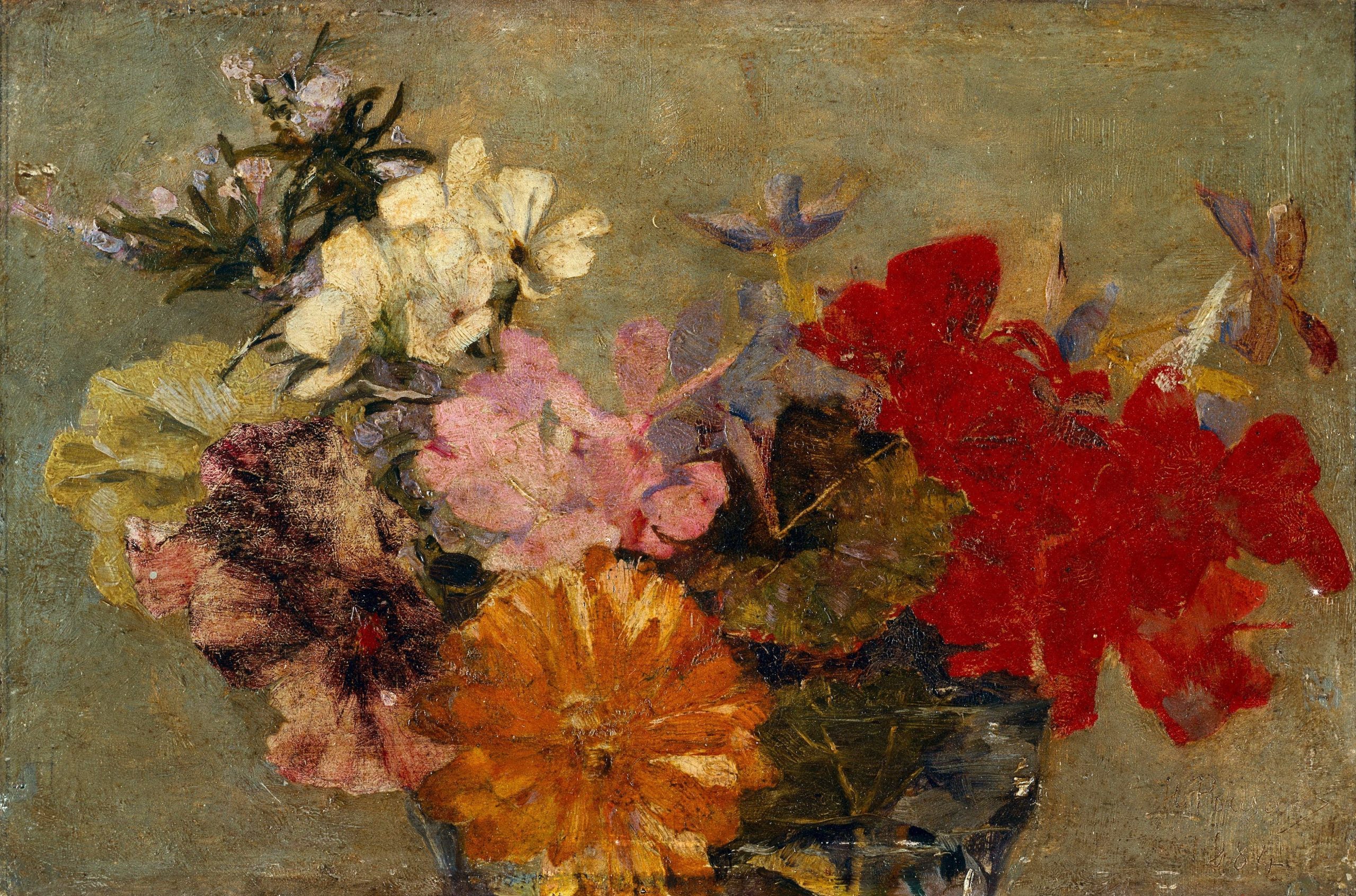 Um ramo de flores, de Henrique Pousão